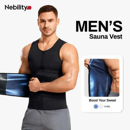Sauna Sports Vest Suit Top